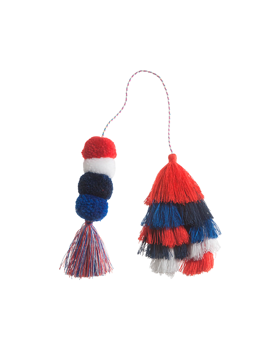 Bogg Bag Bauble - Usa Double Tassel