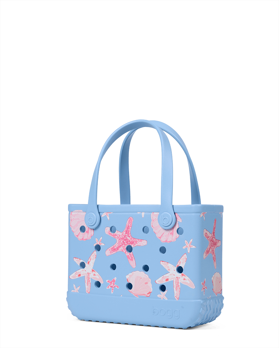 Bitty Bogg Bag - Carolina Blue Shells and Starfish